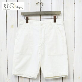 【クーポン配布中】orSlow (オアスロウ)『US ARMY FATIGUE SHORTS』(ECRU)【正規取扱店】【smtb-KD】【sm15-17】【楽ギフ_包装】【or Slow】【ショートパンツ】【ファティーグショーツ】【コットンサテン】【メンズ】