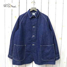 orSlow (オアスロウ) : 40'S WWII DENIM COVERALL(LOOSE FIT) (ONE WASH)【正規取扱店】【smtb-KD】【sm15-17】【楽ギフ_包装】【or Slow】【カバーオール】【1940年代】【大戦モデル】【ルーズフィット】【コットンリネンデニム】【メンズ】