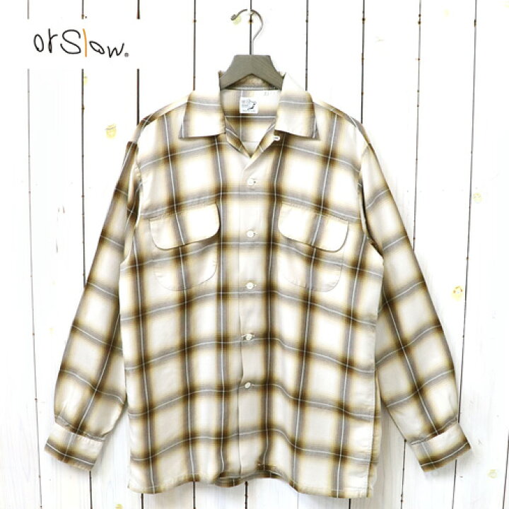 楽天市場】【クーポン配布中】orSlow (オアスロウ)『OMBRE CHECK SHIRT 