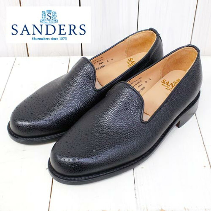 楽天市場】SANDERS (サンダース)『Medalion Slipper Shoe』(Black 