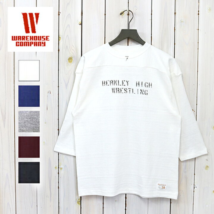 楽天市場】WAREHOUSE (ウエアハウス)『Lot 4063 7分袖フットボールT 