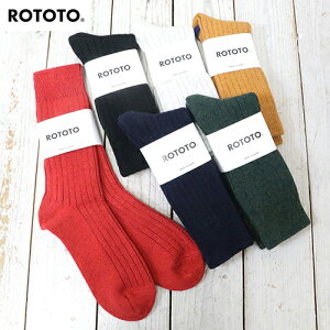 ROTOTO (���g�g)�wCOTTON WOOL RIBBED CREW SOCKS�x�y���K�戵�X�z�y�y�M�t_��z�y�\�b�N�X�z�y�C���z�y�E�[���z�y�R�b�g���z�y�����Y�z