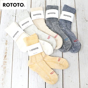 ROTOTO (���g�g) : DOUBLE FACE MINI CREW SOCKS �gORGANIC COTTON�h�y���K�戵�X�z�y�y�M�t_��z�y�\�b�N�X�z�y�C���z�y�����Y�z