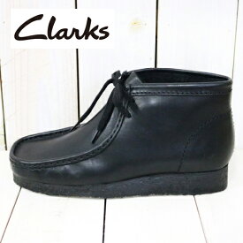 【クーポン配布中】Clarks (クラークス)『Wallabee Boot』(Black Leather)【正規取扱店】【smtb-KD】【sm15-17】【楽ギフ_包装】【ワラビーブーツ】【レザー】