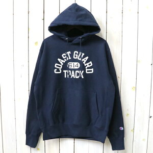 Champion (�`�����s�I��) : COAST GUARD TRACK REVERSEWEAVE HOODIE (NAVY)�ysmtb-KD�z�ysm15-17�z�y�y�M�t_��z�y���݌x�����z�y���o�[�X�E�F�[�u�t�[�f�B�[�z�y�p�[�J�z