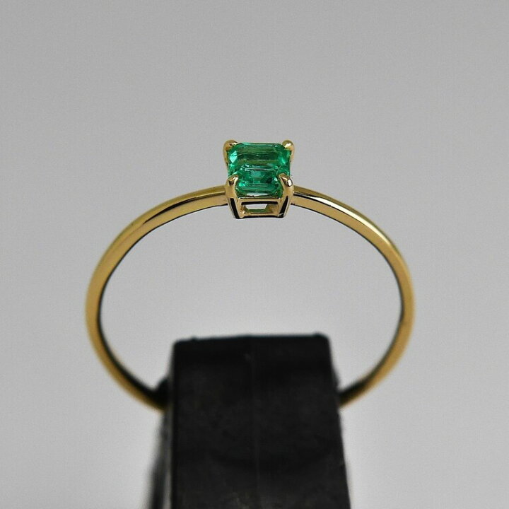 楽天市場】エメラルド0.278ct K18 エメラルドゴールドリング 透明感 