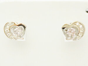 _VOXg[ _Ch h ꗱ zCgS[hn[gsAX _Ch0.18ct×K18WG NXtH[