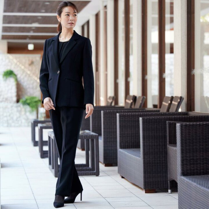 楽天市場】【20%OFF】喪服 レディース パンツ ブラックフォーマル 礼服  