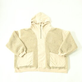 【中古】wa◇127 Iroquois イロコイ BOA×SWEAT HOODIE ボア×スウェット ハーフジップパーカー サイズ3 【F-19607】