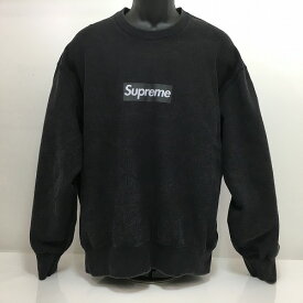 【中古】 hi◇128 Supreme シュプリーム Washed Box Logo Crewneck ウォッシュド ボックスロゴ クルーネック スウェット トレーナー サイズL
