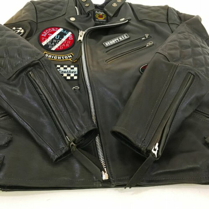 楽天市場】【中古】 hi◇129 Schott キルテッドパッド ライダース 
