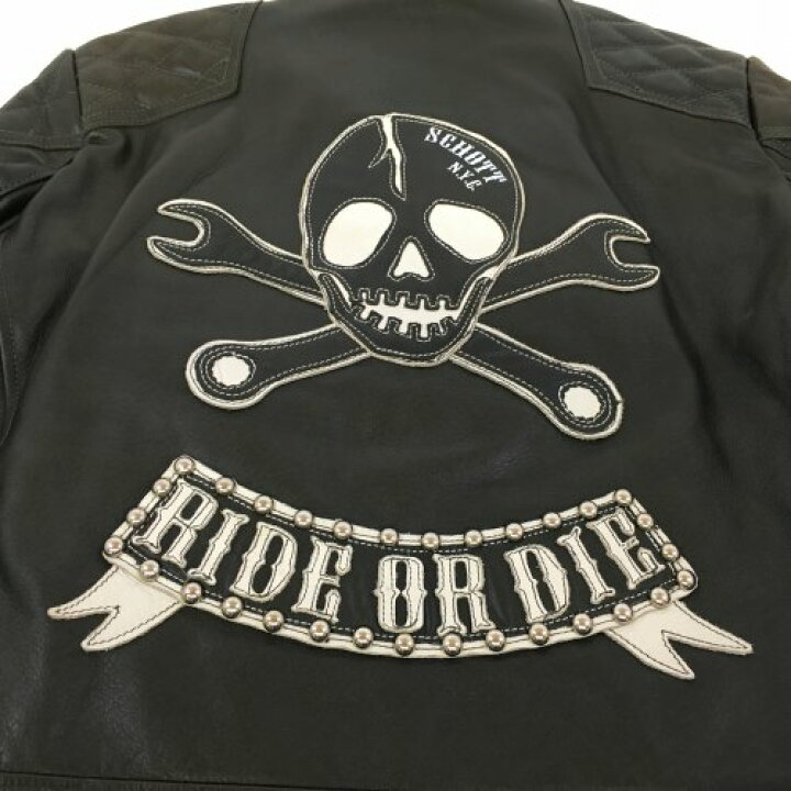 楽天市場】【中古】 hi◇129 Schott キルテッドパッド ライダース 