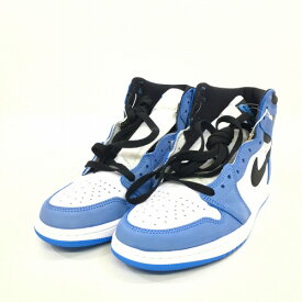 【中古】 hi◇149 Nike AIR JORDAN 1 RETRO HIGH OG 555088-134 WHITE/BLACK-UNIVERSITY BLUE サイズ27 スニーカー 靴 ナイキ エアジョーダン