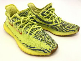 【中古】 wa◇149 adidas Yeezy Boost 350 V2 "Semi Frozen Yellow" B37572 アディダス イージーブースト セミフローズンイエロー スニーカー 靴 【F-8047】