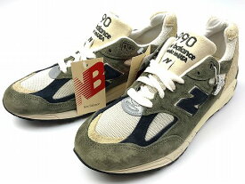 【中古】 wa◇149 New Balance 990V2 "Olive Suede" M990GB2 ニューバランス オリーブスウェード 27.5cm スニーカー 靴 【F-18682】
