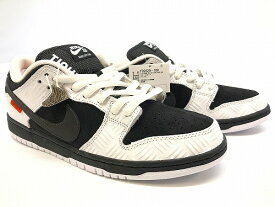 【中古】 wa◇149 TIGHTBOOTH × Nike SB Dunk Low Pro QS "Black and White" FD2629-100 タイトブース ナイキ ダンク ロー プロ ブラック アンド ホワイト 29cm スニーカー 靴 【F-22631】