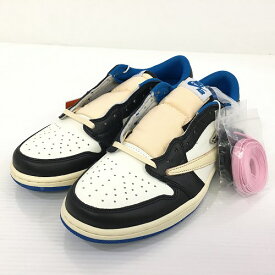 【中古】 hi◇149 Travis Scott × fragment design × Nike Air Jordan 1 Low OG SP トラヴィススコット × フラグメントデザイン × ナイキ エアジョーダン1 ロー OG SP DM7866-140 スニーカー 靴 サイズ27cm