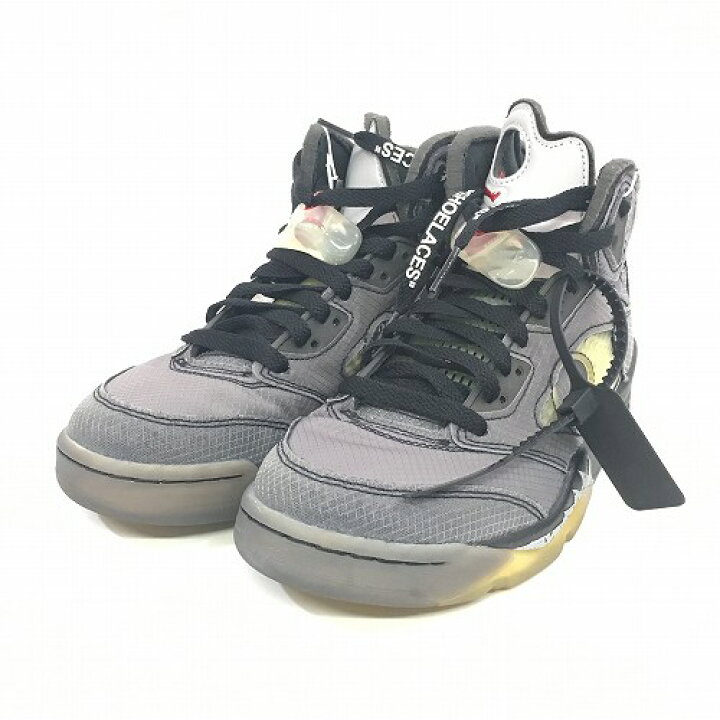 楽天市場】【中古】 hi◇150 OFF WHITE × NIKE AIR JORDAN 5 RETRO SP  