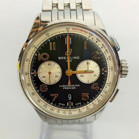 【中古】BREITLING プレミエ ノートンパートナーシップ記念モデル ブライトリング 腕時計 外箱あり 【MW-5729】 wa◇160