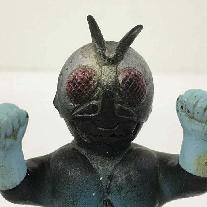楽天市場】【中古】 hi◇67 仮面ライダー1号 ガッツポーズ ソフビ 当時 