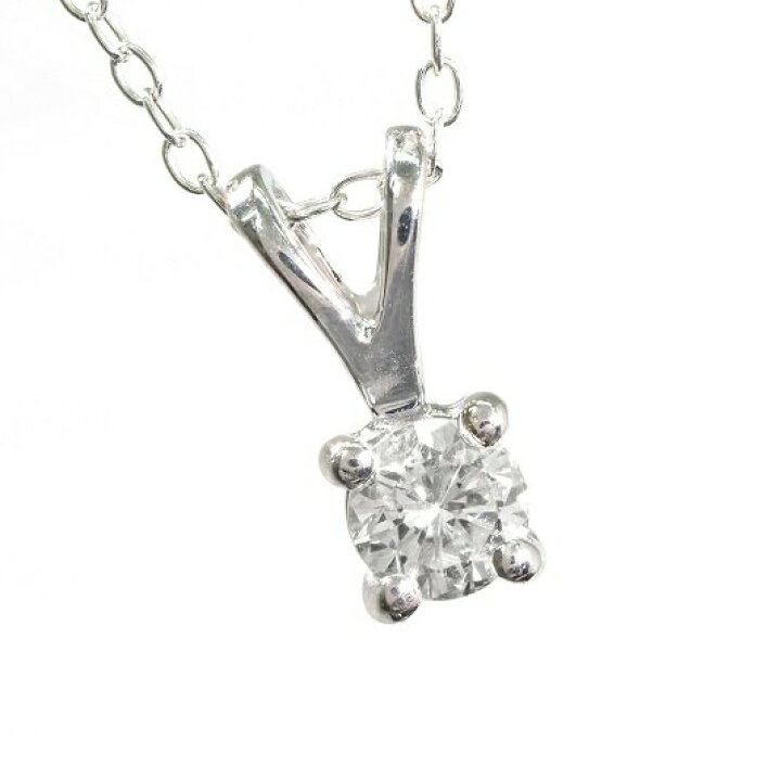 楽天市場】18金 ネックレス ダイヤモンド ネックレス 18KWG 一粒  