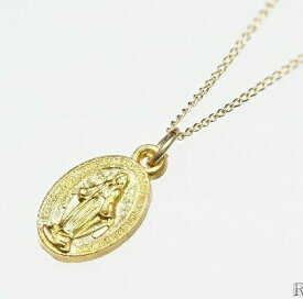 ゴールド ネックレス メンズ ネックレス レディースネックレス マリアメダイネックレス 14K GOLD PLATED ゴールドネックレス アクセサリー マリアチャーム メンズネックレス ss