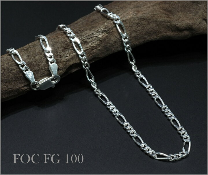 楽天市場】SV925 喜平 フィガロチェーンネックレス 3.50mm 45cm No.FOC 