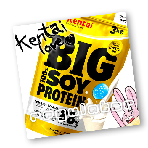 【Kentai】ビッグ100%ソイプロテイン プレーンタイプ ３kg （送料無料）BIG 100% SOY PROTEIN【ケンタイ・健康体力研究所】  | 美と健康のレギュレーター