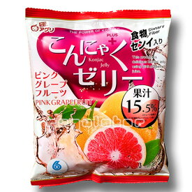 【まとめ買い／ケース販売】（断然お得！）雪国アグリ 蒟蒻ゼリー／こんにゃくゼリー ピンクグレープフルーツ／ピンクグレープフルーツ味　6個入×12