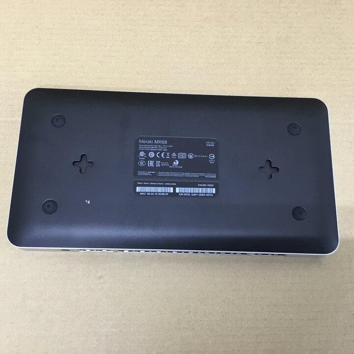 未使用】Cisco Meraki MX68 ファイヤーウォール