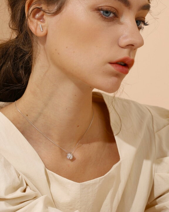 glamour-cz 楽天市場】【11/21(木)20:00〜4hr全品50％OFFクーポン】ネックレス レディース CZダイヤモンド Silver925 一粒 シルバー  キューブ Silver925 ジルコニア プレゼント : REI WENZ（レイ・ウエンツ）