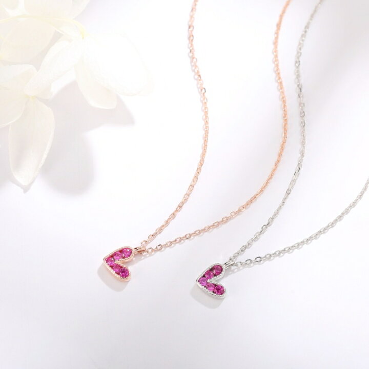 楽天市場】【全品高品質Silver925】ハート ネックレス ピンクゴールド  
