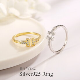 【全品高品質Silver925】T リング 指輪 フォークリング シルバー Silver925 プラチナ仕上げ レディース CZダイヤモンド ブランド プレゼント