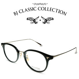 BJ CLASSIC COLLECTION COMBI COM-510N NT C-1-1 ブラック ゴールド BJクラシックコレクション 度付きメガネ 伊達メガネ メンズ レディース 本格眼鏡