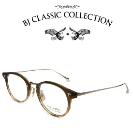 BJ CLASSIC COLLECTION COMBI COM-510NT C-42-1 ライトブラウン ライトブラウンササ ゴールド BJクラシックコレクション 度付きメガネ 伊達メガネ メンズ レディース 本格眼鏡 （お取り寄せ）