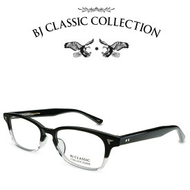 BJ CLASSIC COLLECTION CELLULOID P-501 C-8 ブラック クリア2 BJクラシックコレクション 度付きメガネ 伊達メガネ メンズ レディース セルロイド 本格眼鏡