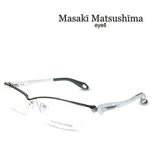 【ポイント5倍！】マサキマツシマ Masaki Matsushima MFS-136 C-1 シルバー/ホワイトパール 度付きメガネ 伊達メガネ メンズ 日本製 眼鏡 メガネ フレーム