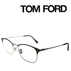 TOM FORD トムフォード メガネ フレーム TF5750-B 002 シルバー マットブラック メンズ レディース ユニセックス ブルーライトカットレンズ標準装備