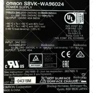 �y�V�i���K�i���������ō��zOMRON �I������ S8VK-WA96024 24VDC 40A �p �X�C�b�`�d���y6�����ۏ؁z