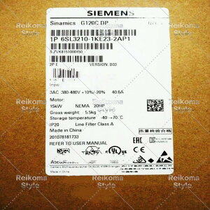 �y�V�i���K�i���������ō��zSIEMENS �V�[�����X �C���o�[�^ 6SL3210-1KE23-2AP1 G120C 480V 15.0kW�� 6�����ۏ�