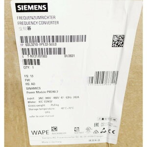 �y�V�i���K�i���������ō��zSIEMENS �V�[�����X �C���o�[�^ 6SL3210-1PE32-5UL0 PM240-2 480V 132kW ���y6�����ۏ؁z