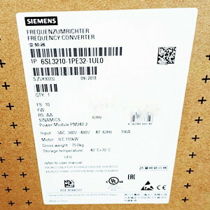 �y�V�i���K�i���������ō��zSIEMENS �V�[�����X �C���o�[�^ 6SL3210-1PE32-1UL0 PM240-2 480V 110kW ���y6�����ۏ؁z