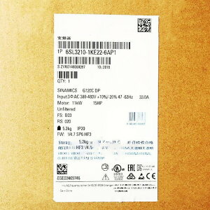 �y�V�i���K�i���������ō��zSIEMENS �V�[�����X �C���o�[�^ 6SL3210-1KE22-6AP1 G120C 480V 11kW ���y6�����ۏ؁z
