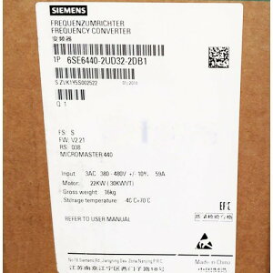 �y�V�i���K�i���������ō��zSIEMENS �V�[�����X �C���o�[�^ 6SE6440-2UD32-2DB1 MM440 480V 22KW ���y6�����ۏ؁z