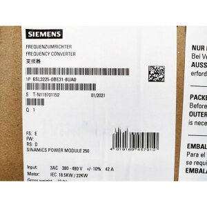 �y�V�i���K�i���������ō��zSIEMENS �V�[�����X �C���o�[�^ 6SL3225-0BE31-8UA0 PM250 480V 18.5kW/22kW ���y6�����ۏ؁z