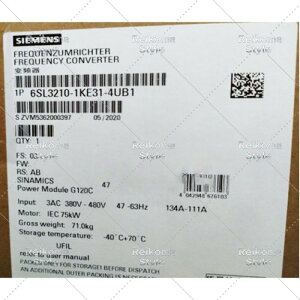 �y�V�i���K�i���������ō��zSIEMENS �V�[�����X �C���o�[�^ 6SL3210-1KE31-4UB1 G120C 480V 75kW ���y6�����ۏ؁z