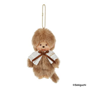 �X�E�B�[�g�u���E�� �����`�b�` �L�[�`�F�[�� sekiguchi kawaii monchhichi sweet brown keychain