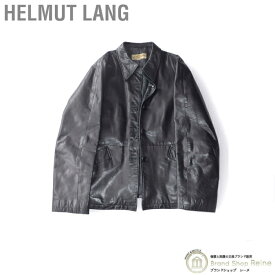 【2,000円OFFクーポンで値引き！】ヘルムートラング （HELMUT LANG） レザー ジャケット ライダース アウター ＃9AR ブラック【中古】