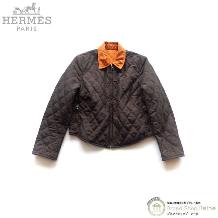 本日限定値下げ！HERMES キルティング素材赤色ジャンパー - メルカリ  