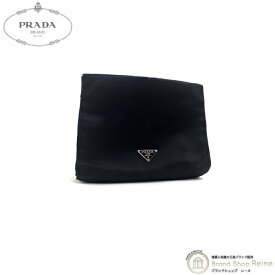 【最大8,000円OFFクーポンで値引き！】プラダ （PRADA） ナイロン テスート ポーチ マジックテープ ミニ バッグ ブラック【新品同様】 中古